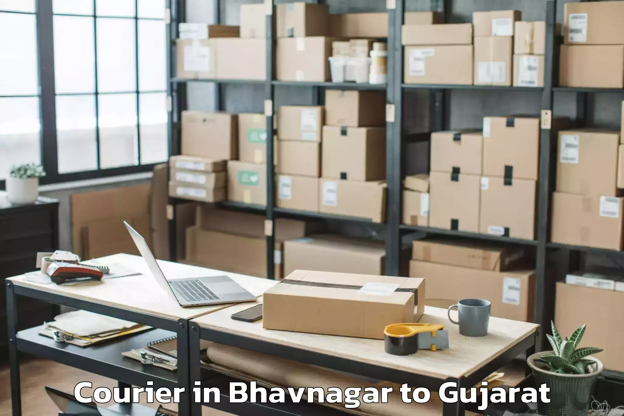 Reliable Bhavnagar to Lavad Courier